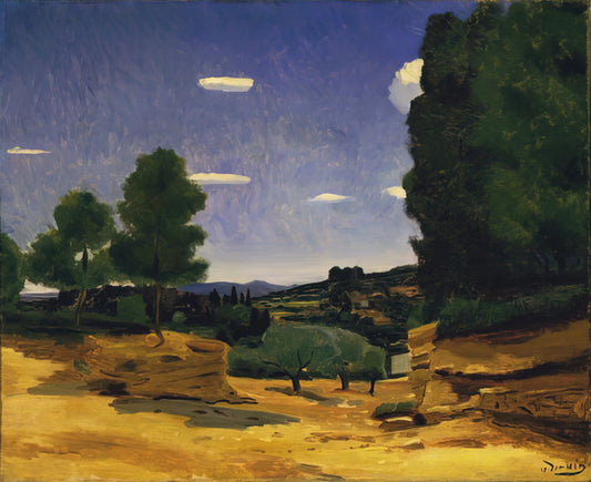 André Derain Art: The Fauvist Revolutionary Who Redefined Color - LANDSCAPE PROVENCE 1925 by Andre Derain
