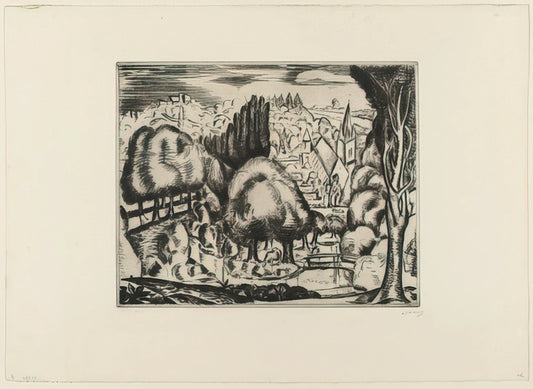 André Derain Famous Paintings: The Fauvist Master's Revolutionary Works - LANDSCAPE 1907 2 by Andre Derain