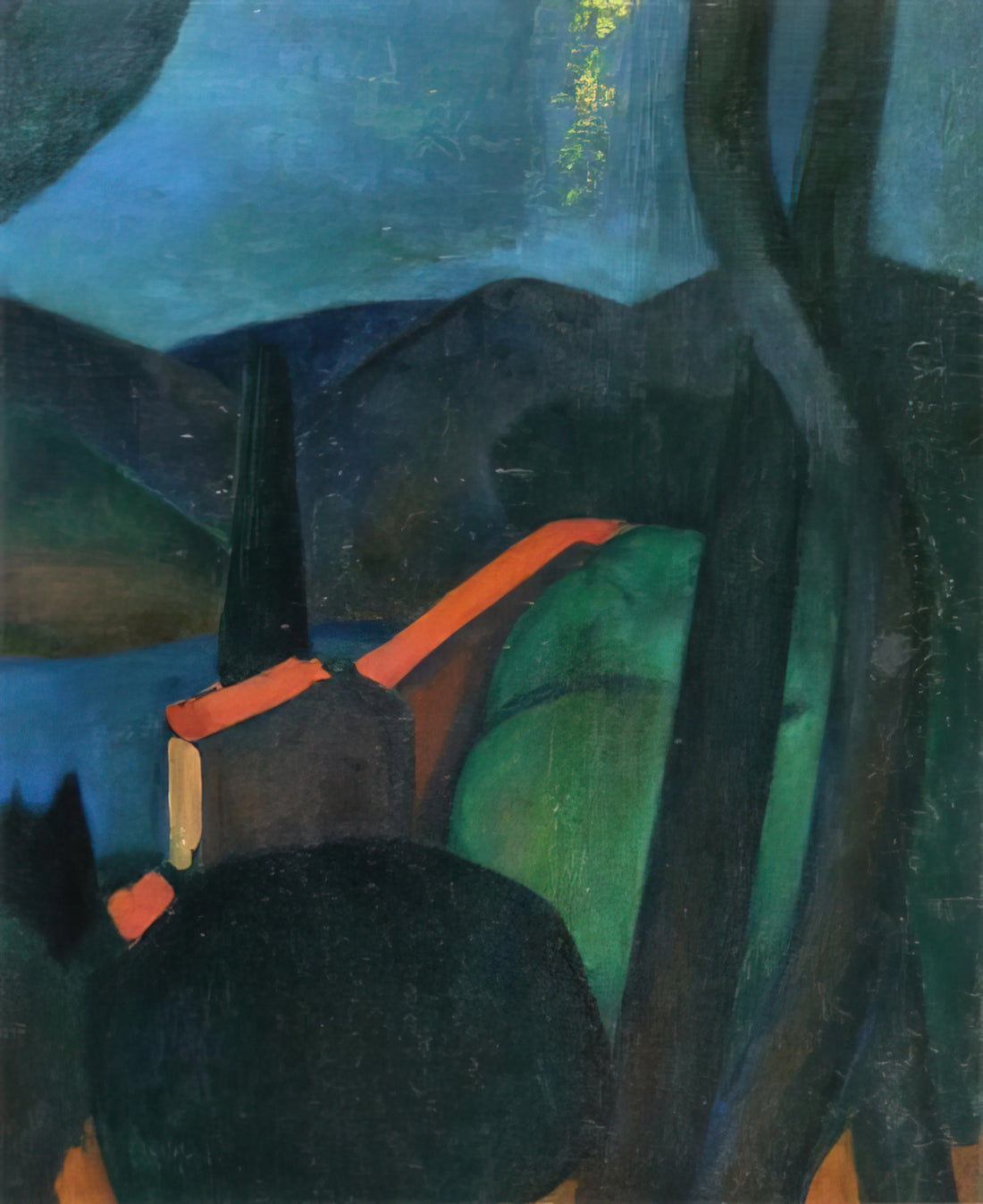 André Derain: The Revolutionary Fauvist Who Redefined Color in Modern Art - MARTIGUES LANDSCAPE 1908 by Andre Derain