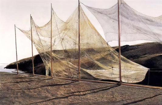 Andrew Wyeth Raccoon Print: The Nocturnal Symbolism in America's Most Iconic Realist Art - PENTECOST 1989 by Andrew Wyeth