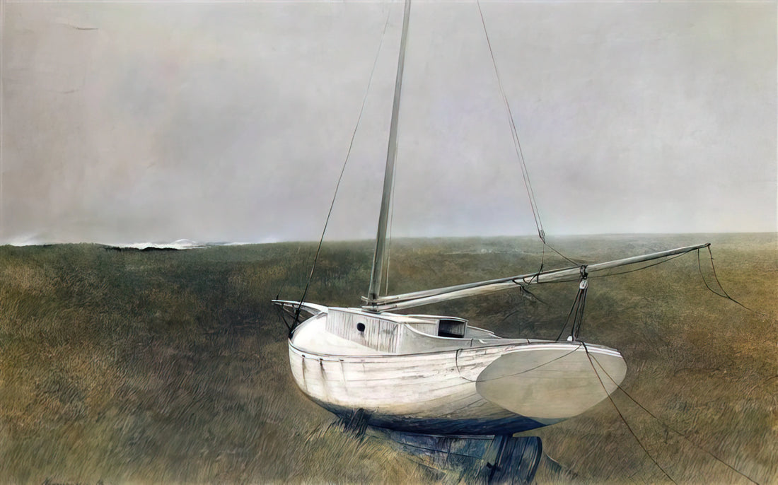 Andrew Wyeth's Master Bedroom Signed Print: A Collector's Guide to a Modern American Icon - BELOW DOVER 1950 by Andrew Wyeth