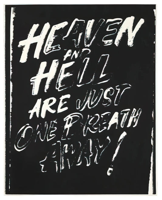 Andy Warhol Art Prints for Sale: A Collector's Guide to Authentic Pop Art - Heaven and Hell Are Just One Breath Away! by Andy Warhol