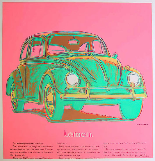 Andy Warhol Reproduction Prints: A Collector's Guide to Authenticity and Value - Volkswagen by Andy Warhol