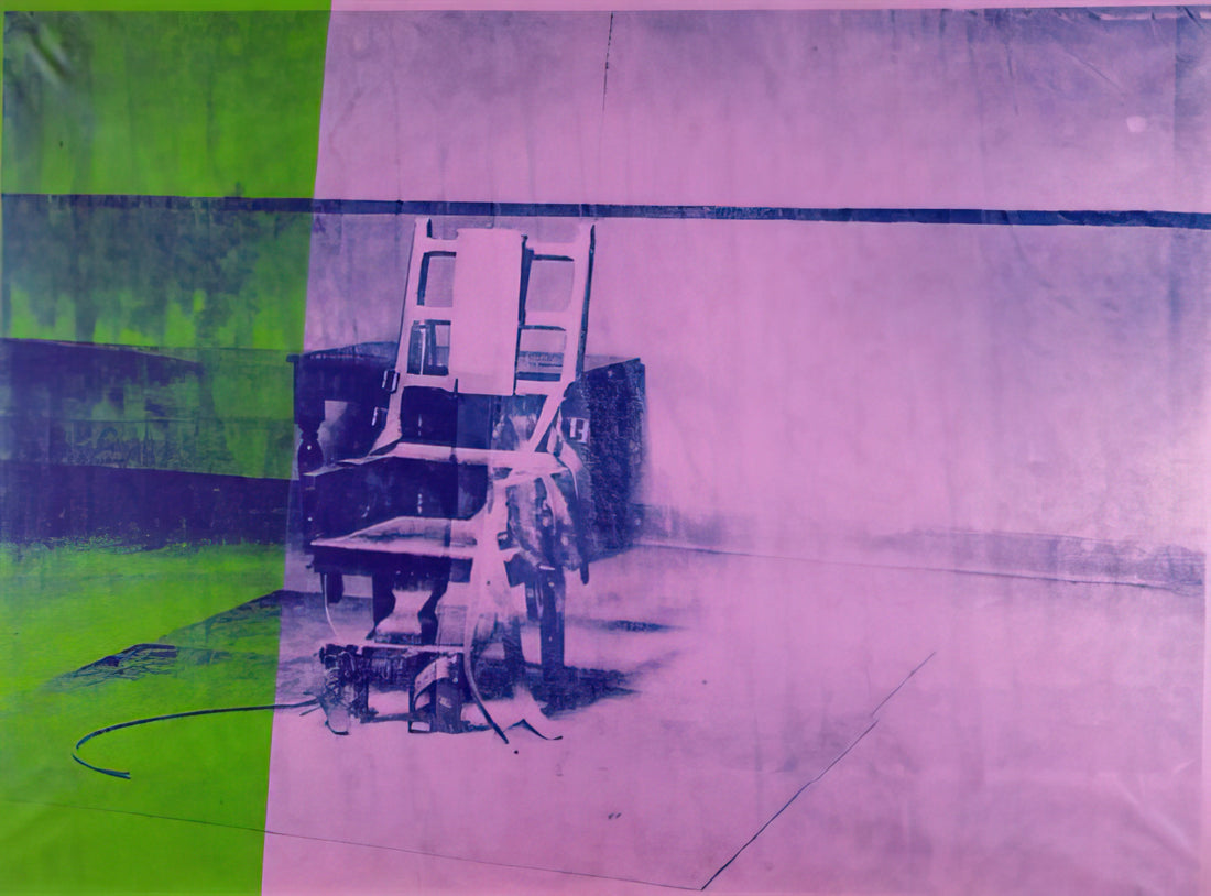 Andy Warhol and Pat Hackett: The Creative Partnership That Defined an Era - Big electric chair by Andy Warhol