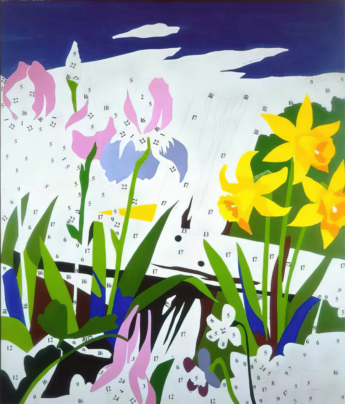 Andy Warhol: From A to B and Back Again — The Journey of an American Icon - Do It Yourself  Flowers  by Andy Warhol