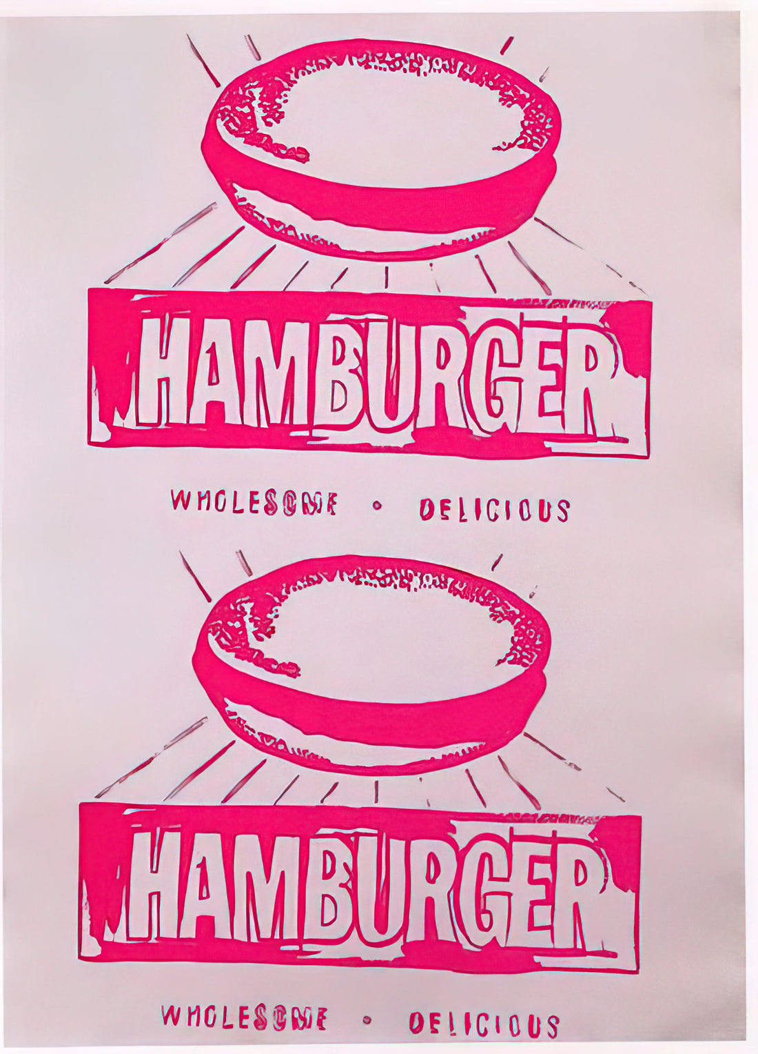 Andy Warhol: The Pop Art Visionary Who Redefined American Culture - Double Hamburger by Andy Warhol