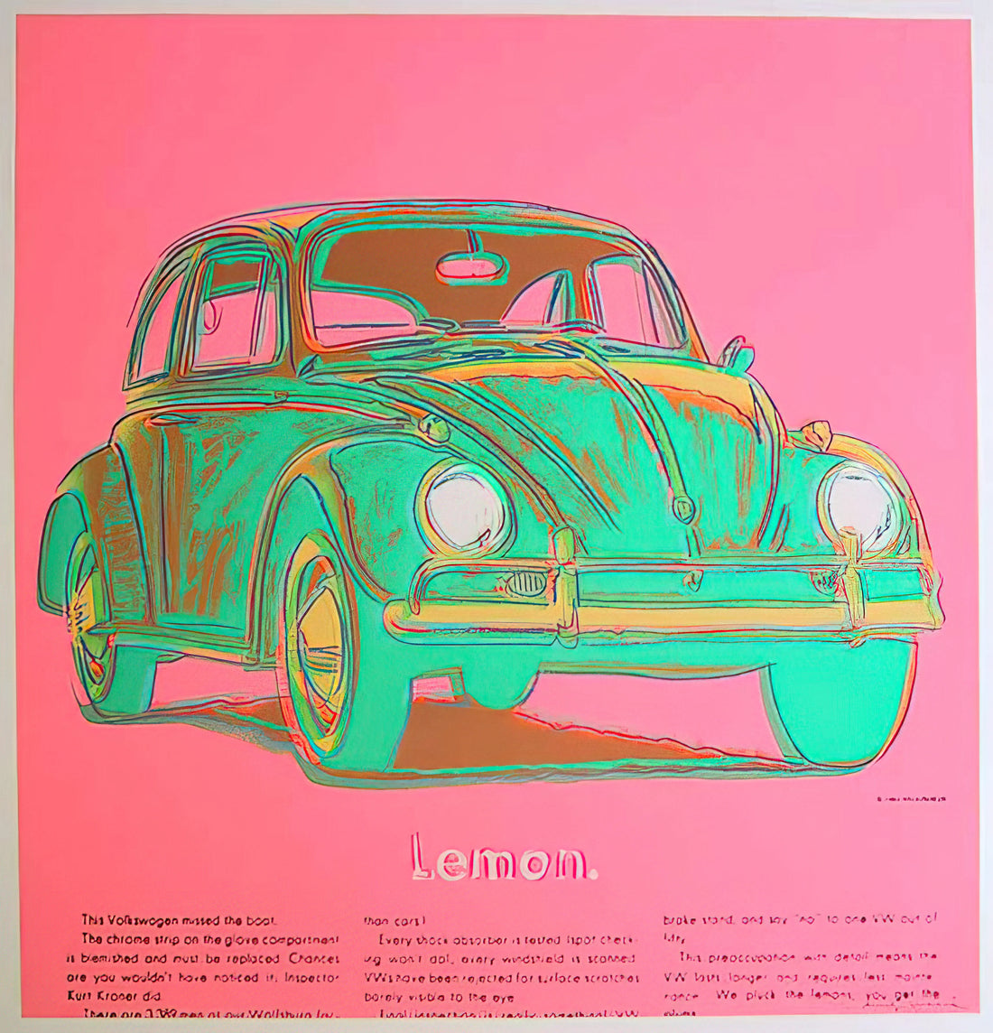 Andy Warhol: The Pop Artist Who Redefined American Culture - Volkswagen by Andy Warhol