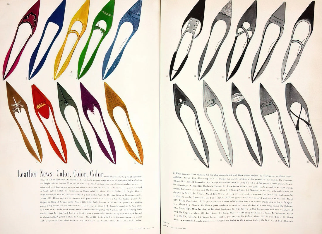 Andy Warhol's Most Famous Paintings: A Definitive Guide to the Pop Art Icons - Shoe Advertisement for I.Miller  Harper's Bazzar  by Andy Warhol