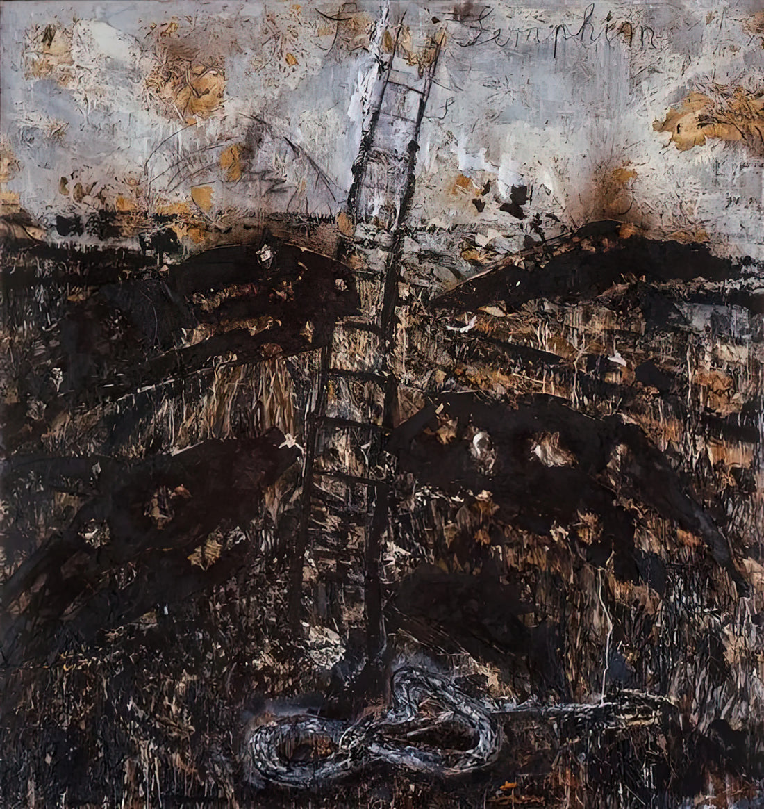 Anselm Kiefer Work: Exploring the Monumental Art of Memory, Myth, and Material - SERAPHIM 1984 by Anselm Kiefer