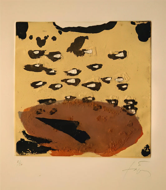 Antoni Tàpies: The Alchemist of Matter and Meaning in Modern Art - REPLIQUER II 1981 by Antoni Tapies