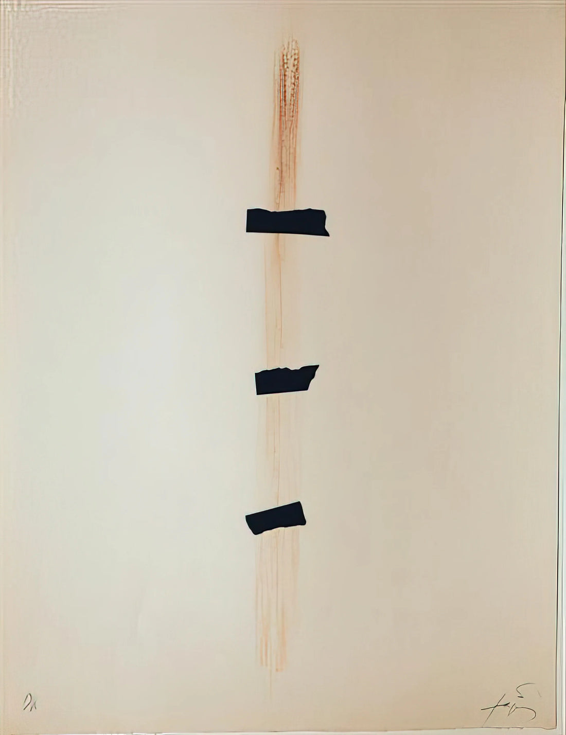 Antoni Tàpies: The Alchemist of Matter and Memory in Modern Art - LES TROIS NOIRS 1976 by Antoni Tapies