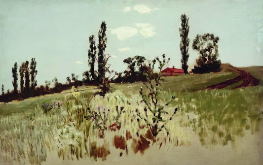Arkhyp Kuindzhi Acrylic Print: Capturing the Luminous Magic of a Russian Master - Poplar trees by Arkhyp Kuindzhi