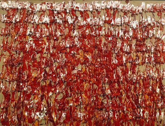 Arman Kazarian: The Contemporary Master of Armenian Figurative Expressionism - Red Tubes of Paint - 1980 by Arman