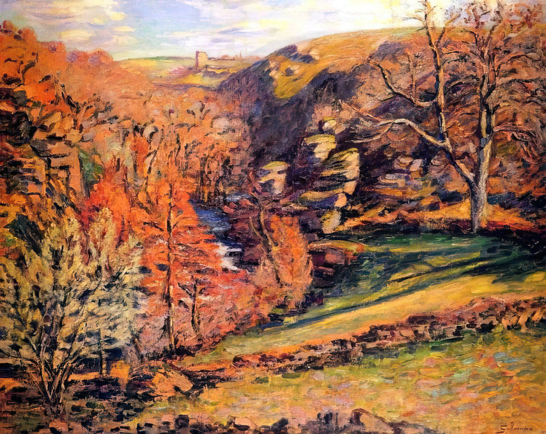 Armand Guillaumin Framed Canvas Print: A Collector's Guide to Impressionist Mastery - Madness Ravine, Crozant by Armand Guillaumin