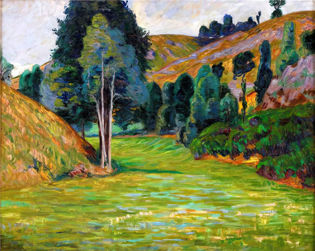 Armand Guillaumin Reproductions: Capturing the Vibrant Legacy of an Impressionist Pioneer - Valley in Pontgibaud by Armand Guillaumin