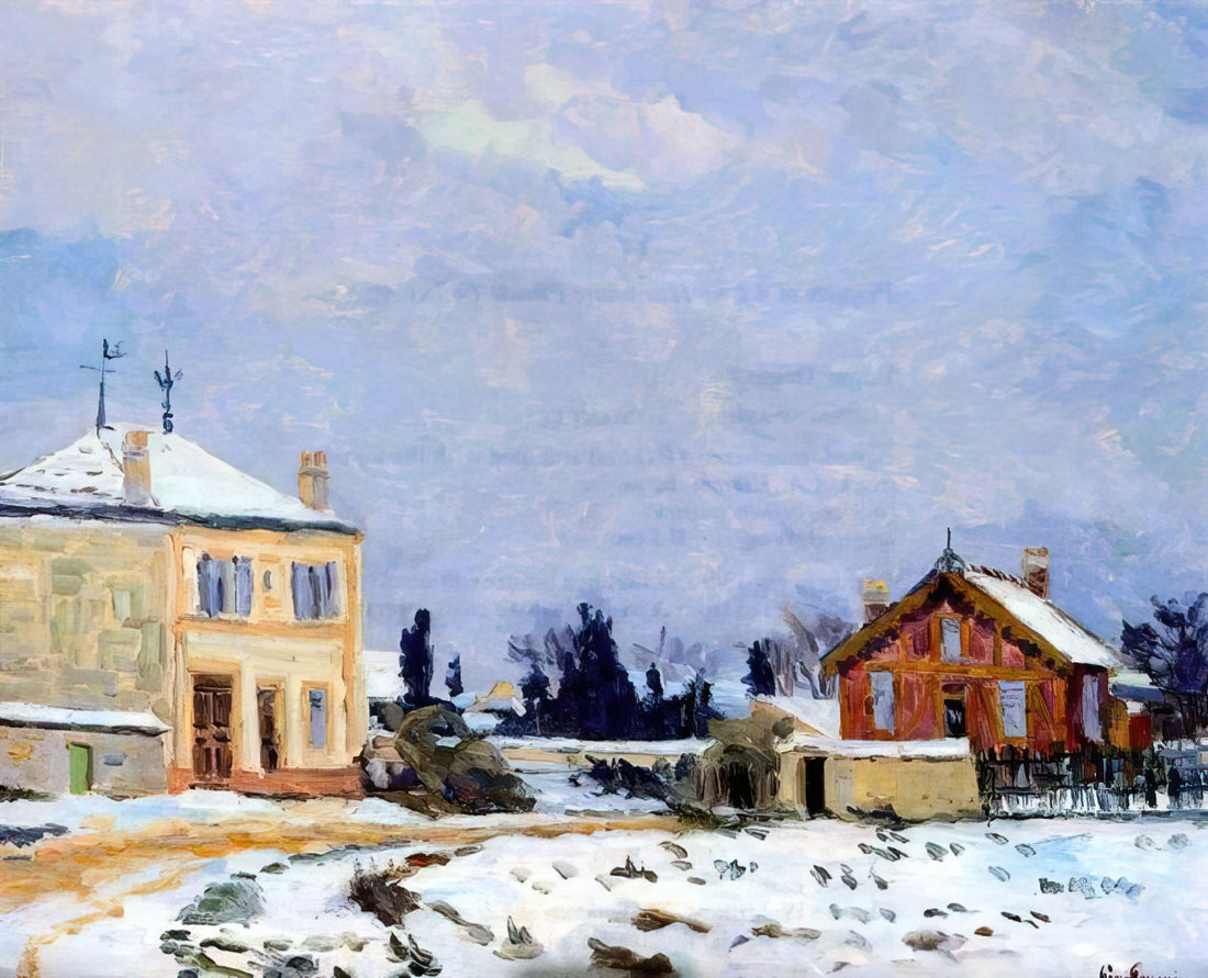 Armand Guillaumin Signature: A Guide to Authenticating the Impressionist's Work - Neige - 1876 by Armand Guillaumin