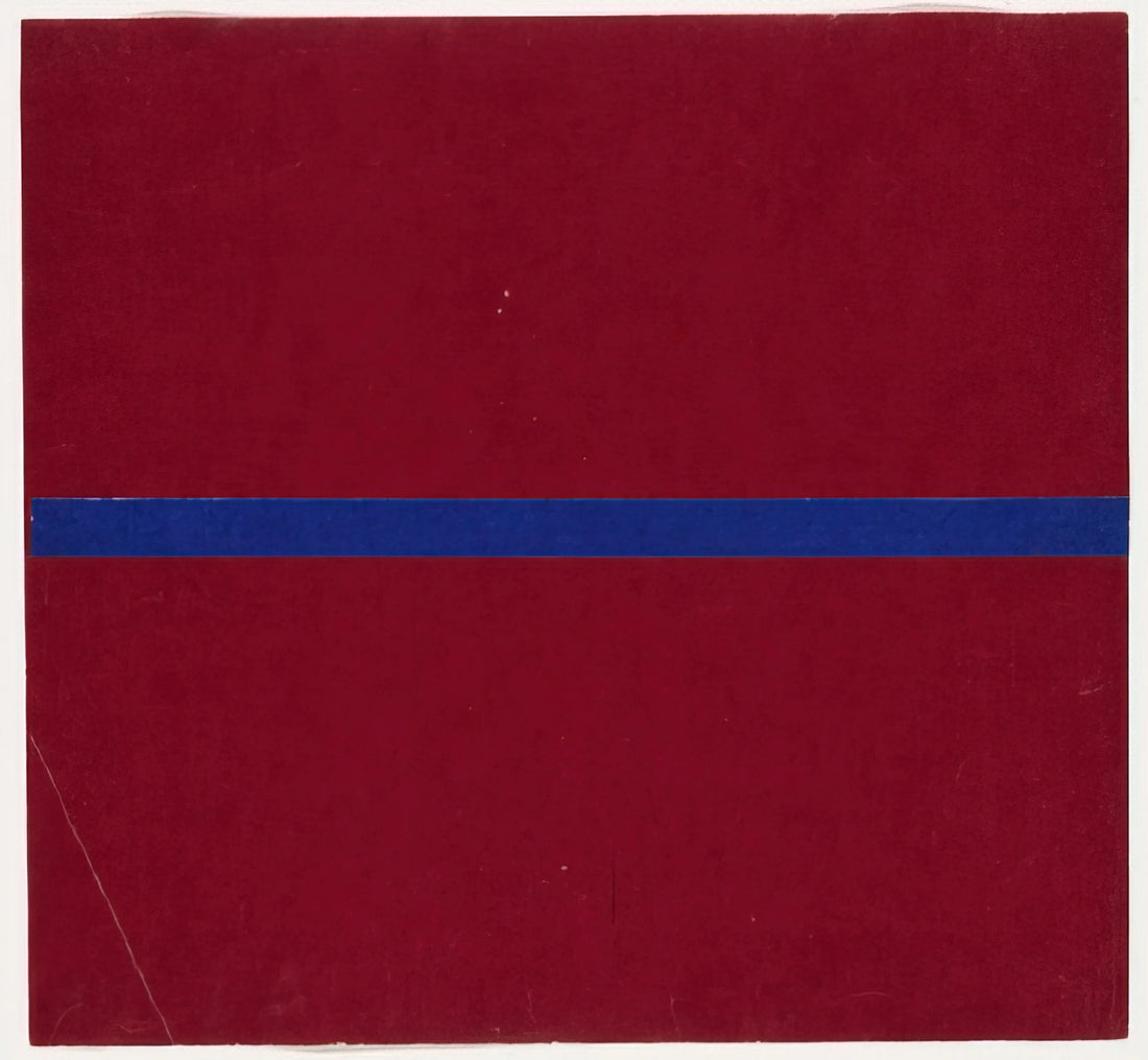 Artists Like Ellsworth Kelly: Exploring Minimalist Abstraction and Color Field Painting - Blue and Red from the series Line Form Color by Ellsworth Kelly
