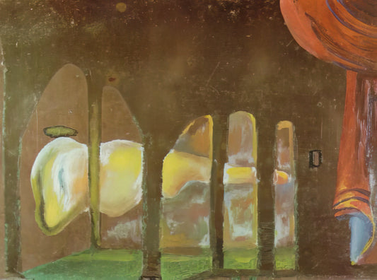 Artists Like Salvador Dalí: Masters of Surrealism and Beyond - GREAT TAPEWORM MASTURBATOR APPEARS BEHIND ARCADES by Salvador Dali