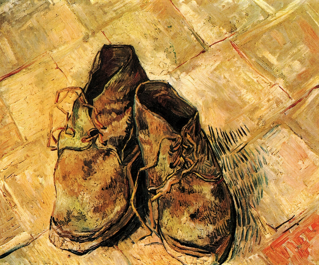 At Eternity's Gate: Vincent van Gogh's Profound Exploration of Human Suffering and Transcendence - A Pair of Shoes by Vincent van Gogh