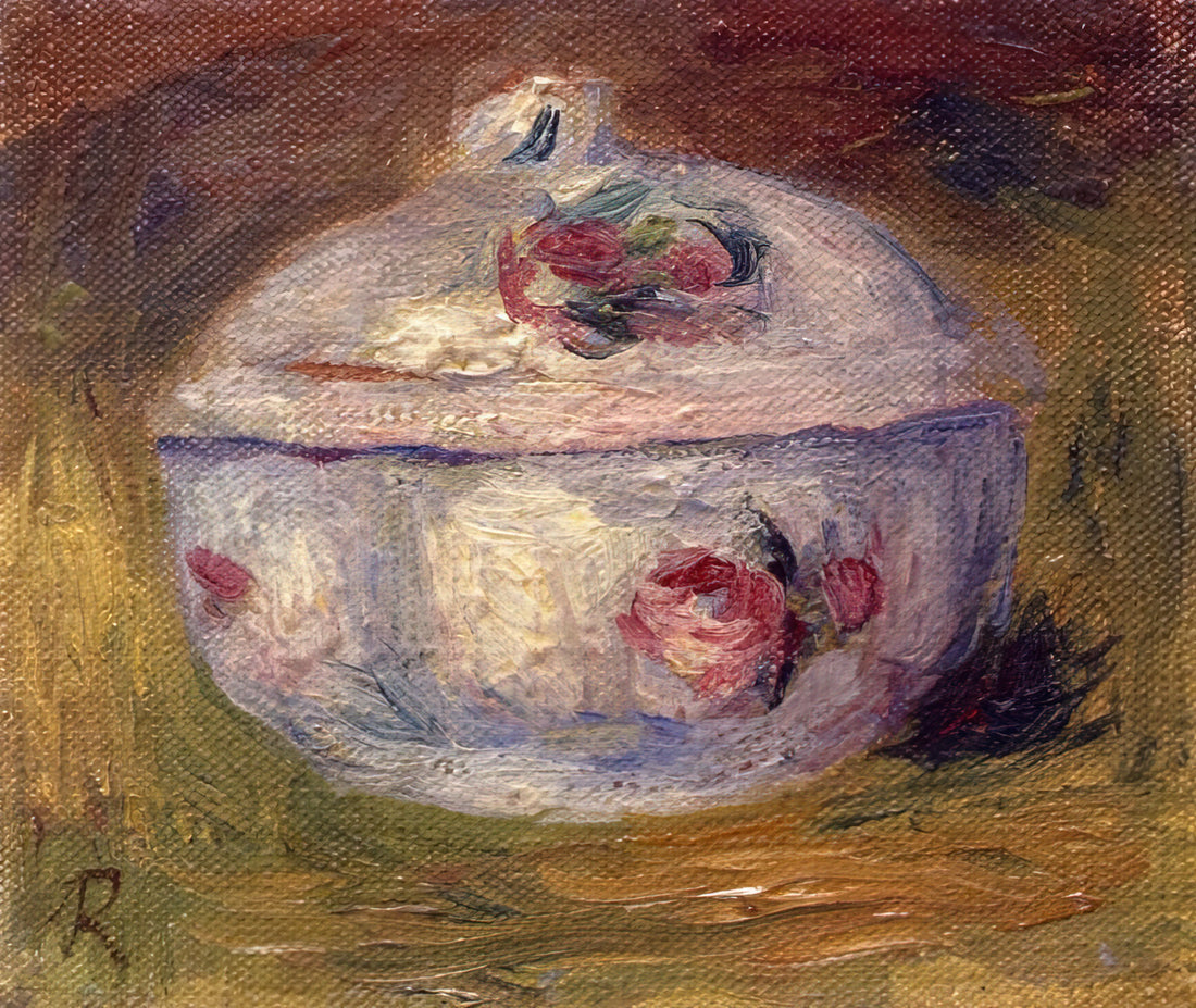 Auguste Renoir in the Meadow: A Masterpiece of Impressionist Joy and Light - Sugar Bowl by Pierre-Auguste Renoir