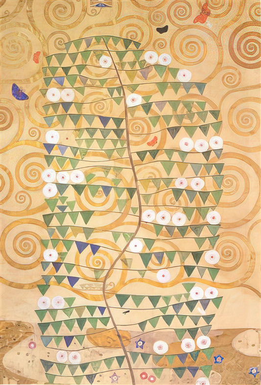 Aunt Adele Painting: The Story Behind Gustav Klimt's Portrait of Adele Bloch-Bauer - CARTOON FOR THE FRIEZE OF THE VILLA STOCLET IN BRUSSELS RIGHT PART OF THE TREE OF LIFE 1909 by Gustav Klimt