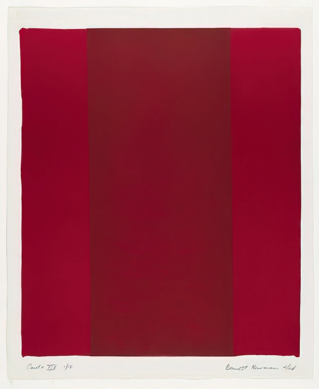 Barnett Newman at MoMA: A Definitive Guide to the Abstract Expressionist's Monumental Vision - Canto XIV by Barnett Newman