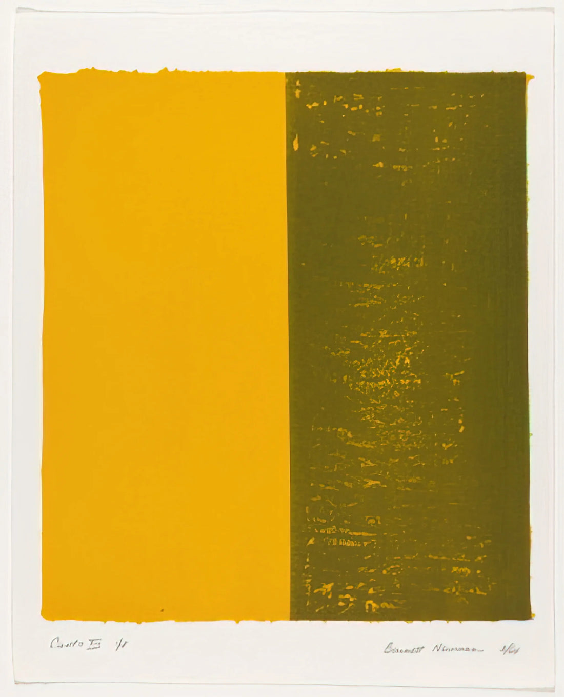 Barnett Newman at the Stedelijk Museum: A Monumental Encounter with Color Field Painting - Canto XIII by Barnett Newman