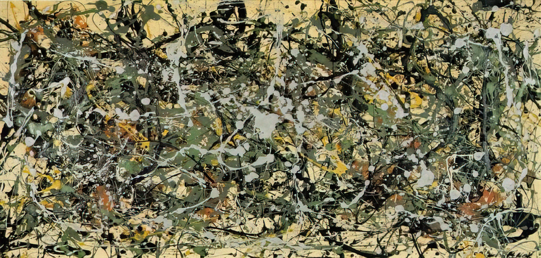 Basquiat and Pollock: A Comparative Analysis of Two American Art Revolutionaries - NUMBER 8 1949 by Jackson Pollock