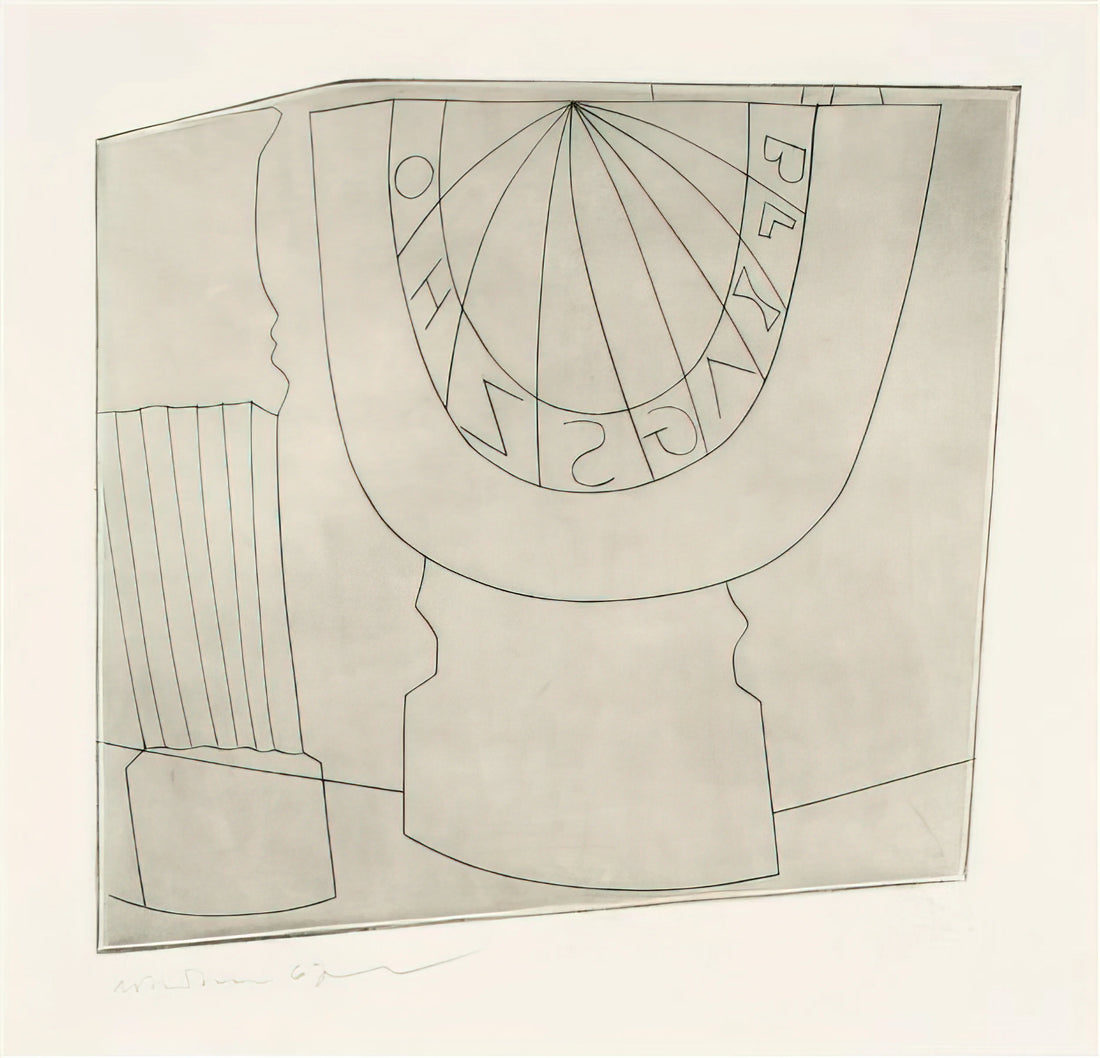 Ben Nicholson and Fred Murray: A Collector's Guide to Art Sales and Legacy - Turkish sundial  column - 1967 by Ben Nicholson