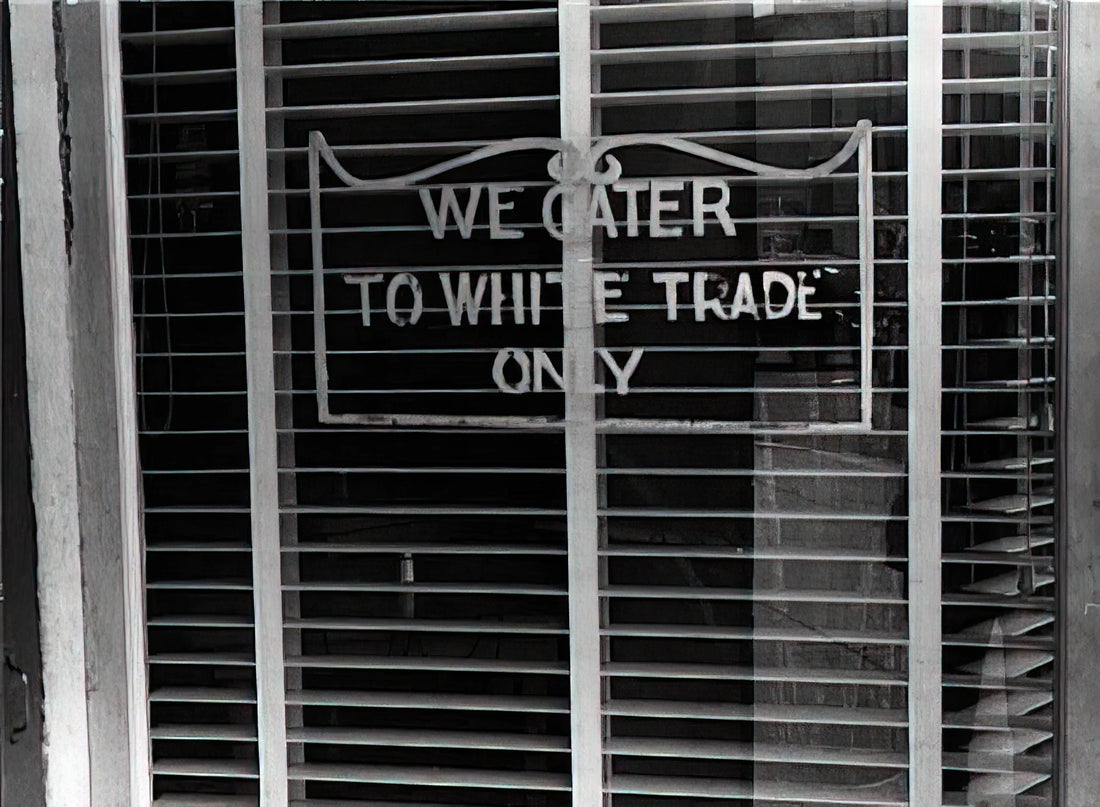 Ben Shahn Art: The Social Realist's Vision in Modern Printmaking - SIGN ON A RESTAURANT WE CATER TO WHITE TRADE ONLY 1938 by Ben Shahn