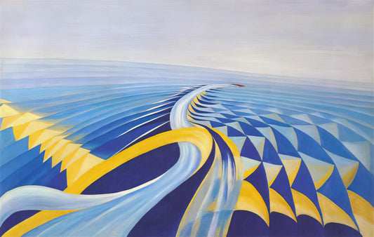 Benedetta Cappa Acrylic Print: A Modernist Legacy in Contemporary Display - Speeding Motorboat - 1923 by Benedetta Cappa