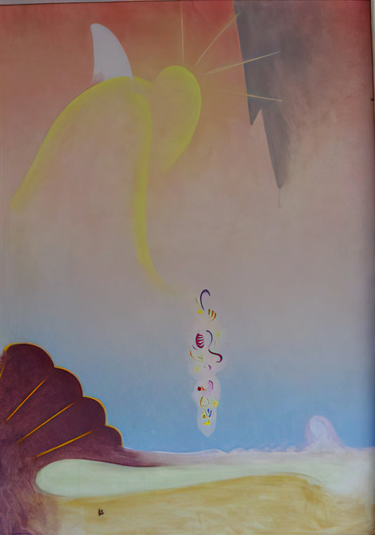Beyond the Veil: The Spiritual Luminosity of Agnes Lawrence Pelton Prints - First Spring Garland - Precisionism by Agnes Lawrence Pelton