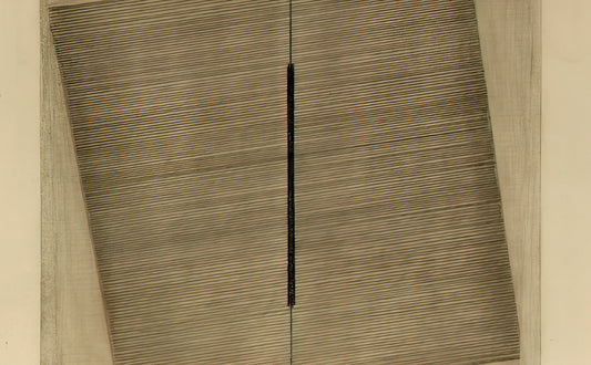Bice Lazzari Canvas: The Poetic Geometry of a Modernist Pioneer - Senza titolo detail - 1966 by Bice Lazzari