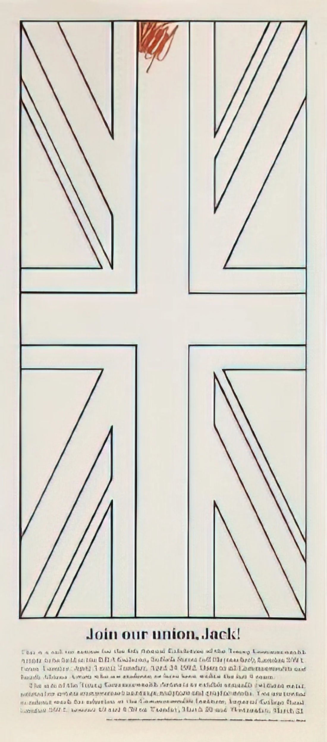 Billy Apple Art for Sale: A Collector's Guide to the Conceptual Pioneer's Work - Join our union, Jack! Young Commonwealth Artists - 1962 by Billy Apple