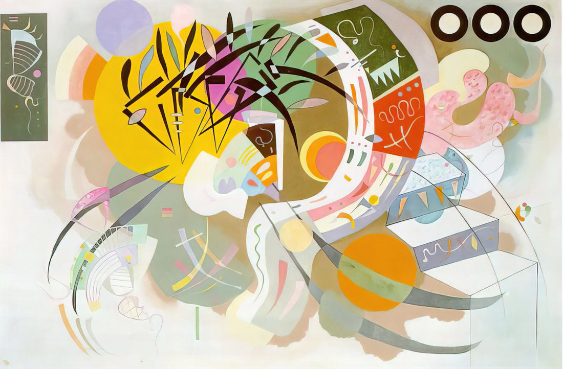 Black and Violet by Wassily Kandinsky: A Masterpiece of Abstract Expressionism - DOMINANT CURVE 1936 by Wassily Kandinsky