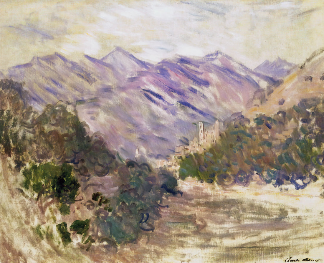 Boudin and Monet: The Masterful Influence That Shaped Impressionism - The Valley of the Nervia with Dolceacqua by claude monet