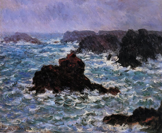Boulevard des Capucines by Claude Monet: A Revolutionary Impressionist Masterpiece - Belle-Ile, Rain Effect by claude monet