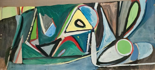Bram van Velde Posters: A Journey into Abstract Expressionism's Uncharted Soul - Montrouge - 1948 by Bram van Velde