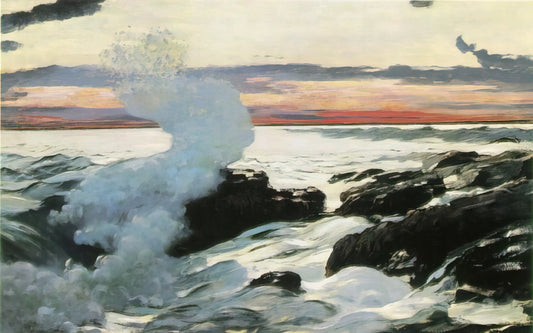 Breezing Up Print: Winslow Homer's Iconic Maritime Masterpiece - WEST POINT PROUT S NECK by Winslow Homer