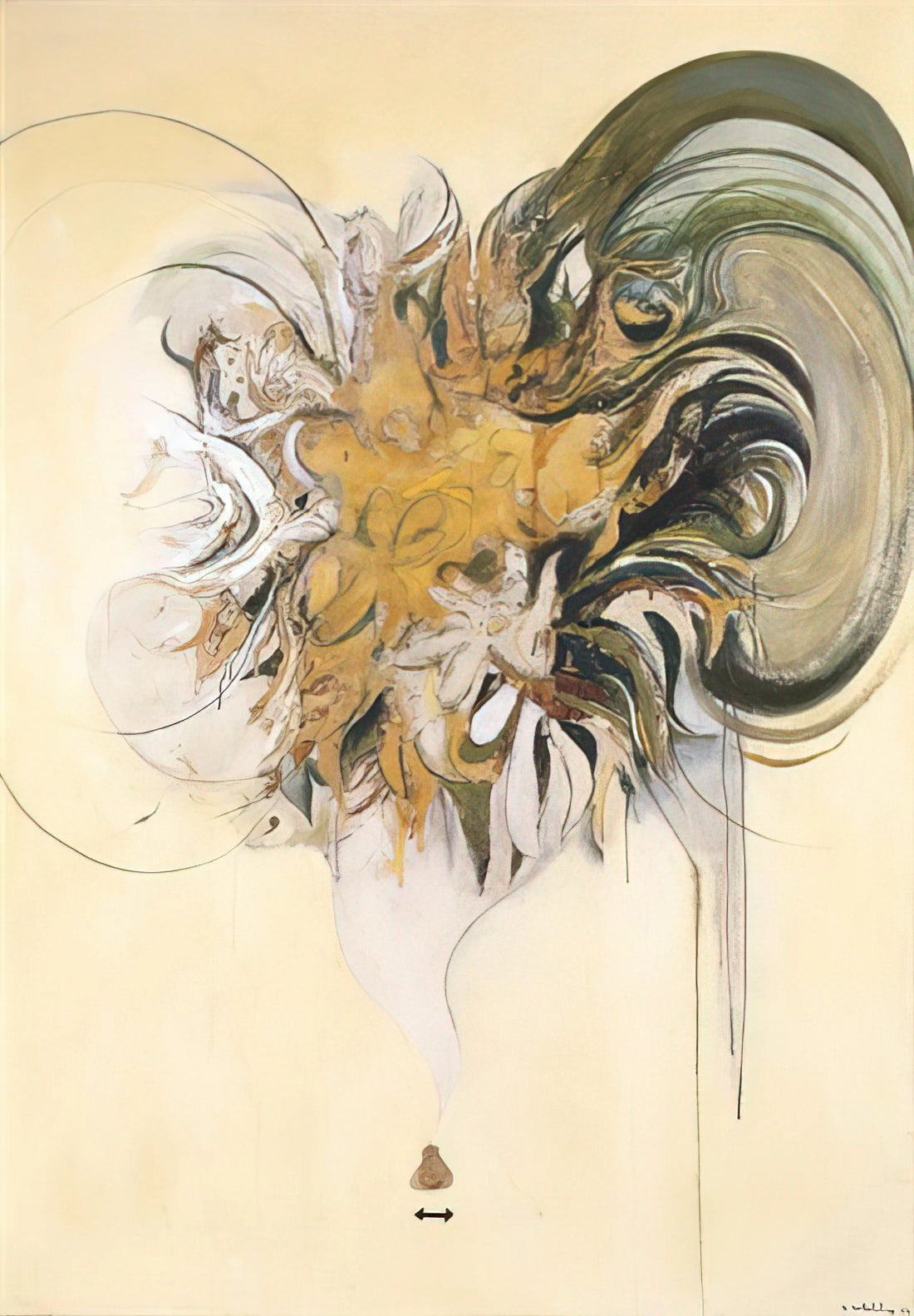 Brett Whiteley Reproduction: The Art of Capturing Australia's Visionary Painter - Listening to Nature - 1964 by Brett Whiteley