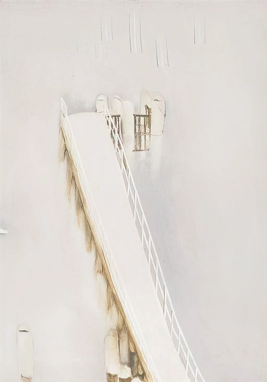 Brett Whiteley's Most Famous Painting: The Lavender Bay Masterpiece That Defined Australian Art - Lavender Bay Pier in the Rain - 1976 by Brett Whiteley