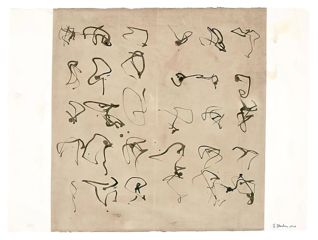 Brice Marden Art: A Deep Dive into Minimalism, Color, and Abstraction - Forgery - 2008 by Brice Marden