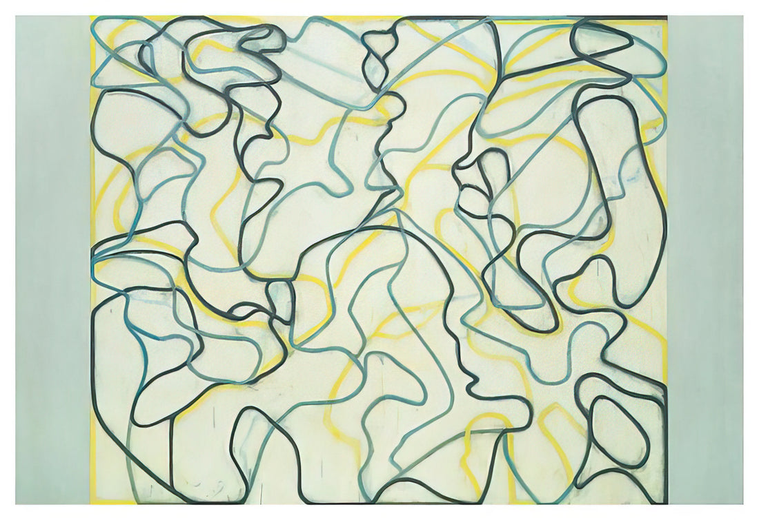 Brice Marden Paintings for Sale: A Collector's Guide to the Minimalist Master - Second Letter Zen Spring - 2009 by Brice Marden