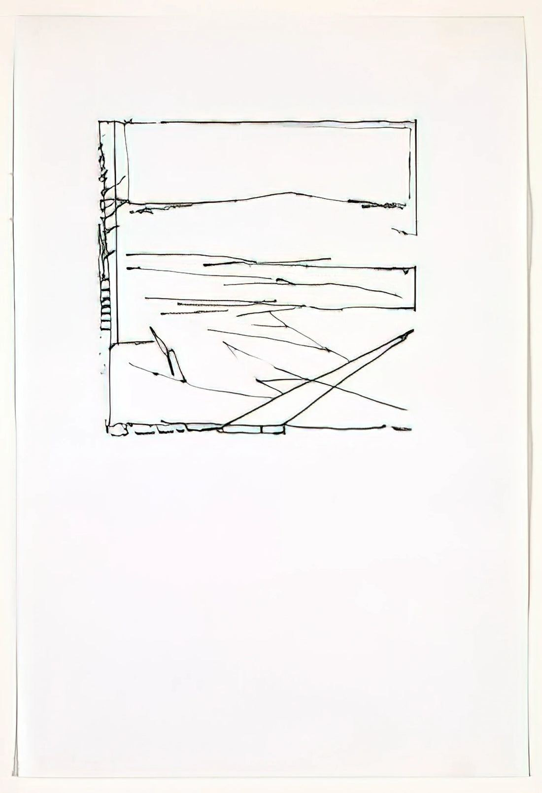 Brice Marden Paintings: A Journey Through Minimalist Mastery and Abstract Evolution - Greece Summer - 1974 by Brice Marden