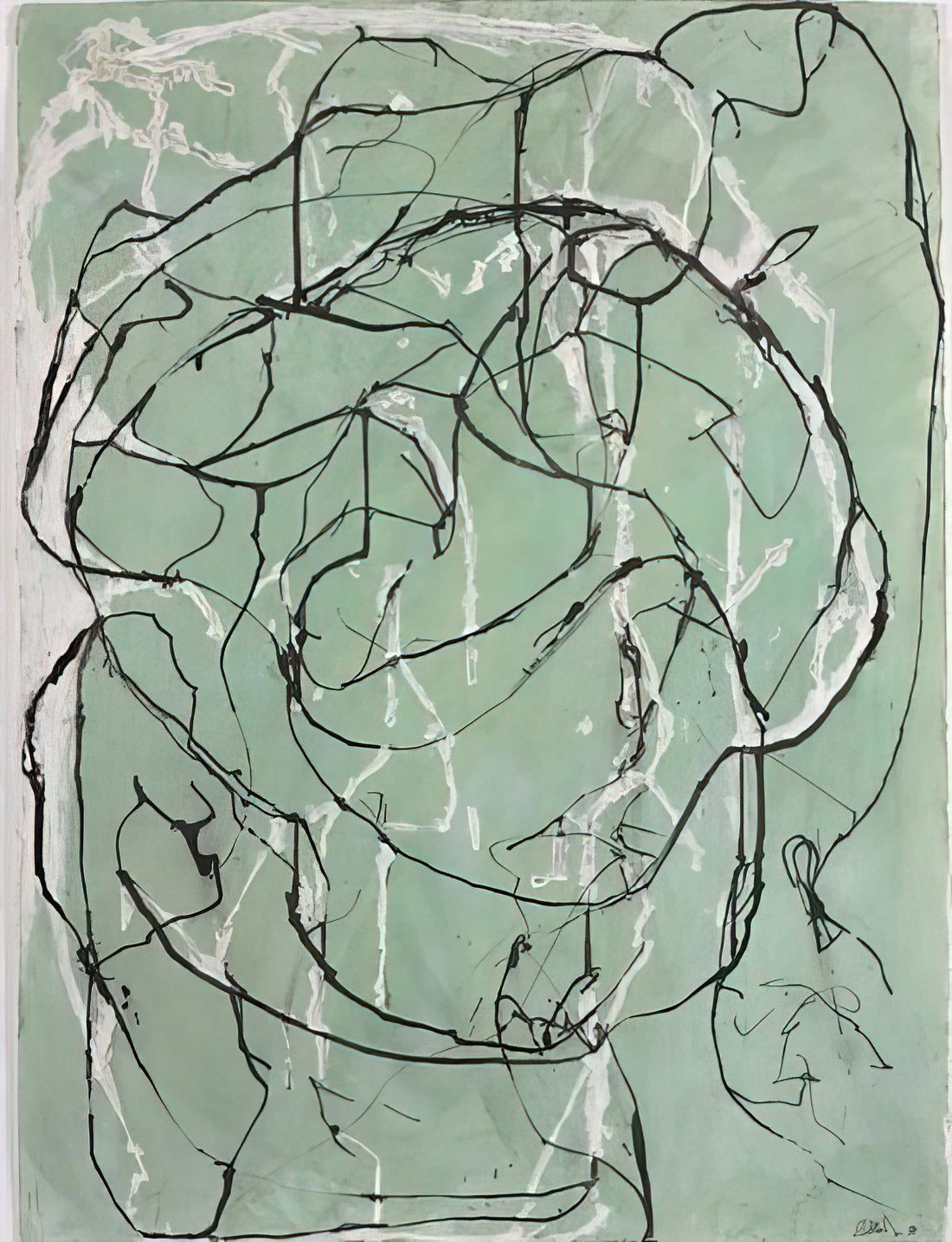 Brice Marden Prints: A Collector's Guide to Minimalist Mastery - Post Calligraphic Drawing - 1998 by Brice Marden