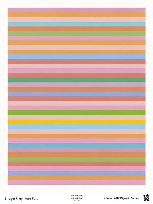 Bridget Riley at Tate: The Optical Revolution in British Art - ROSE ROSE LONDON 2012 OLYMPIC GAMES POSTER 2012 by Bridget Riley