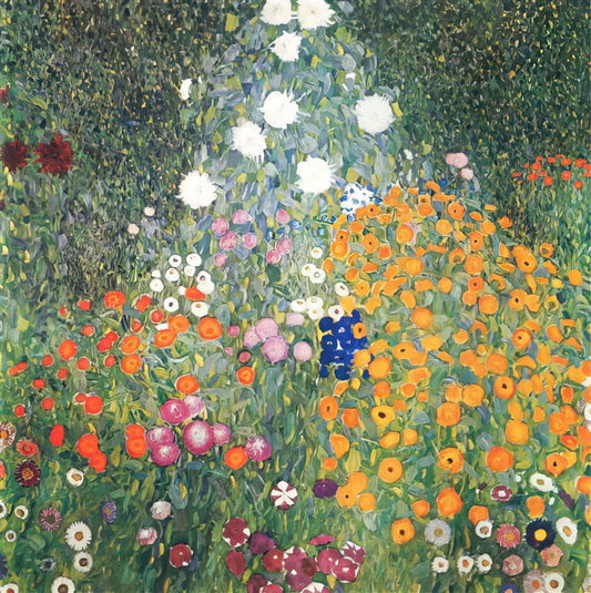 Bringing the Golden Age Home: Exploring Gustav Klimt's Art Beyond IKEA - FLOWER GARDEN 1907 by Gustav Klimt