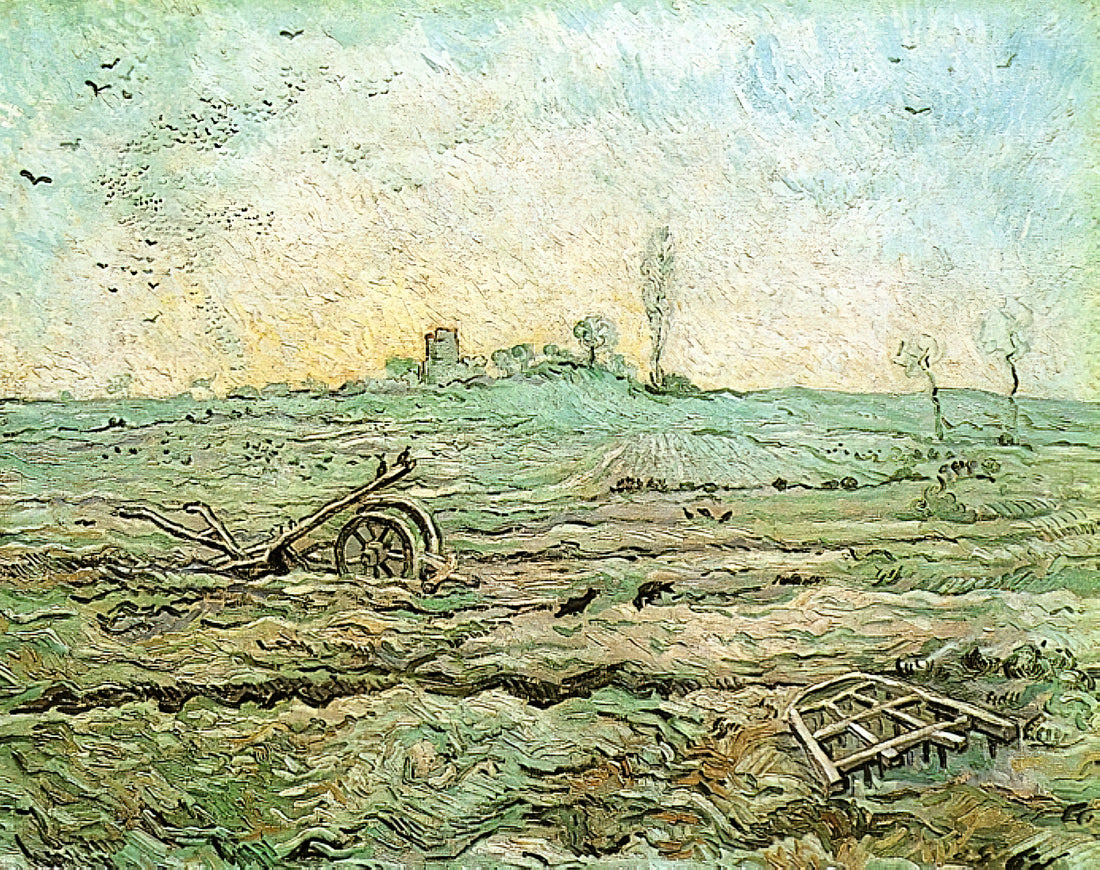 Café Vincent van Gogh: The Artist's Nocturnal Masterpiece and Its Enduring Legacy - The Plough and the Harrow after Millet by Vincent van Gogh