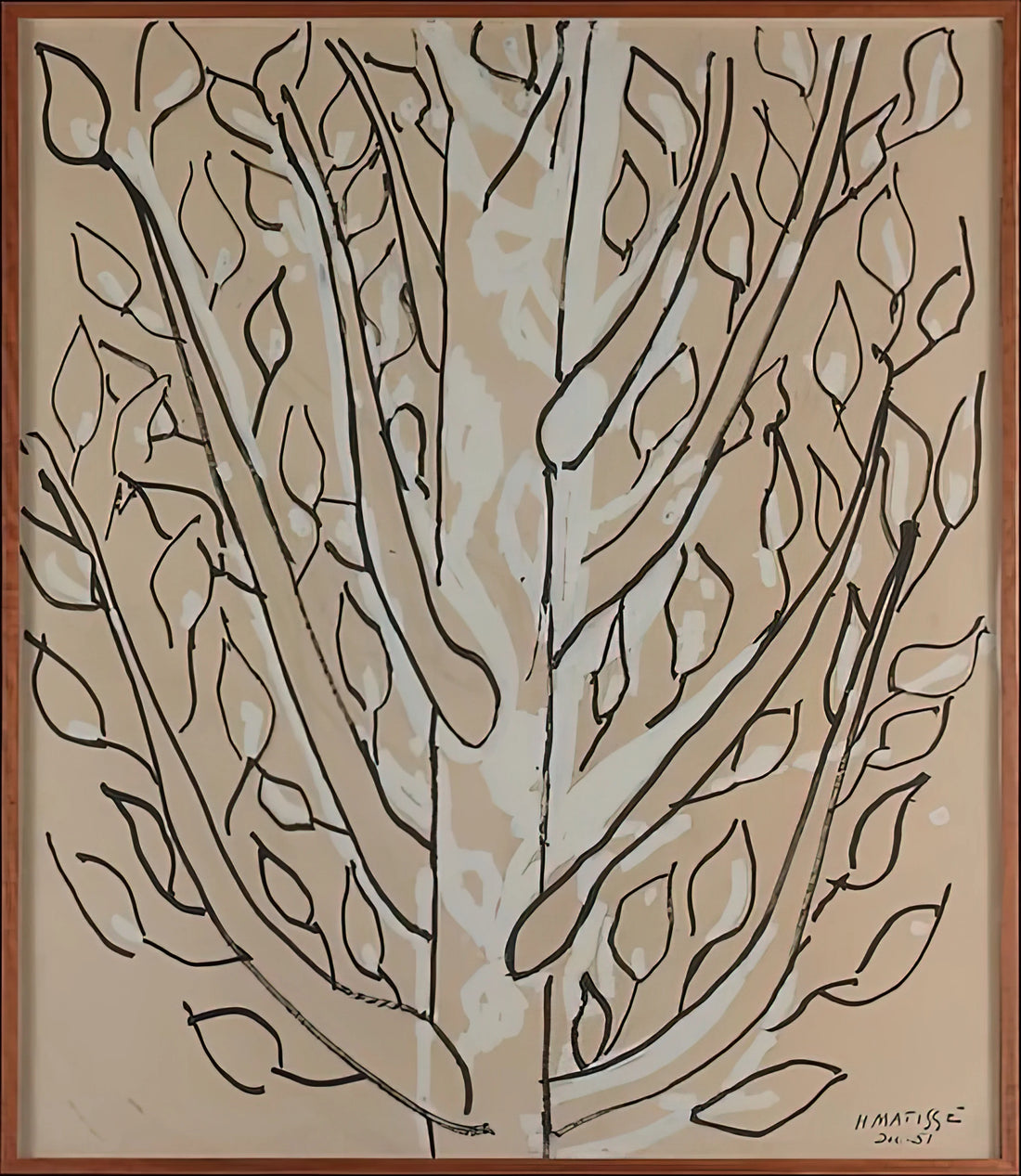 Canvas Matisse: Understanding Henri Matisse's Mastery of Canvas and Color - THE TREE 1951 by Henri Matisse