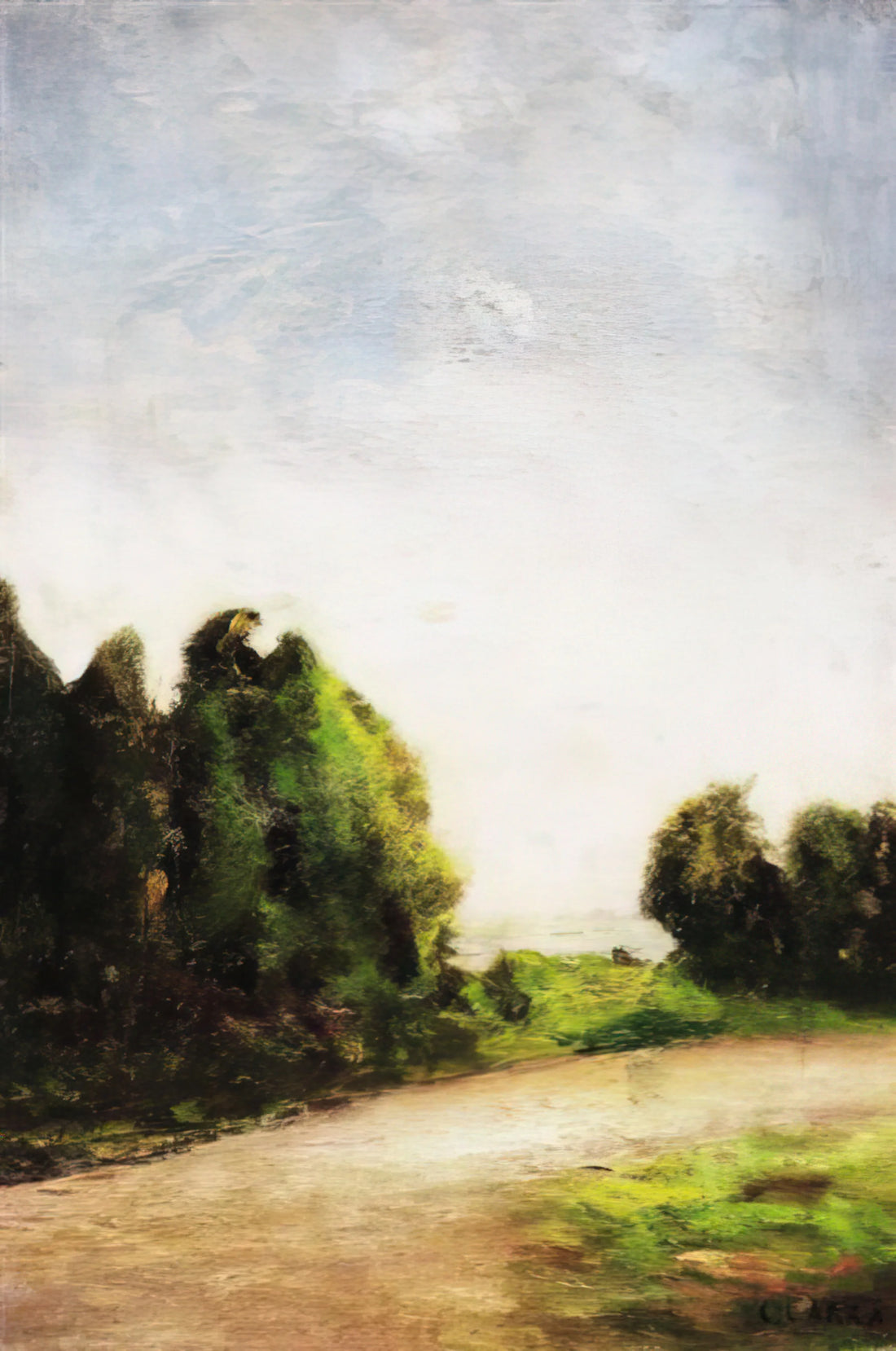Carlo Carrà Posters: A Guide to the Futurist Master's Iconic Works - PAESAGGIO 1904 by Carlo Carra
